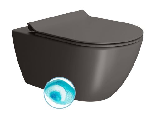 GSI PURA WC závěsné, splachování SWIRLFLUSH, 55x36 cm, bistro dual-mat