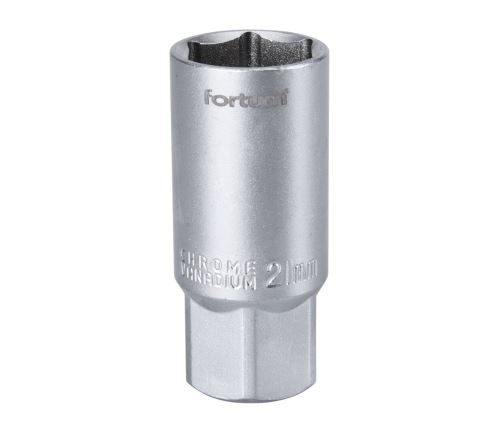 FORTUM Hlavice nástrčná na zapalov. svíčky 1/2", 21mm, L 65mm
