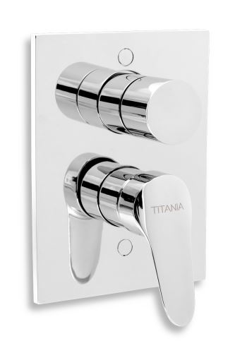 NOVASERVIS Vanová sprchová baterie s přepínačem Titania IRIS New chrom (94450R,0)