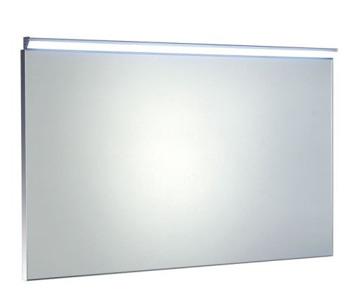 Sapho BORA zrcadlo v rámu 1000x600mm s LED osvětlením a vypínačem, chrom