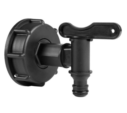 CELLFAST Připojení s ventilem pro nádrž na dešťovou vodu, 60x6 mm (2 x 3/4") (52-555)