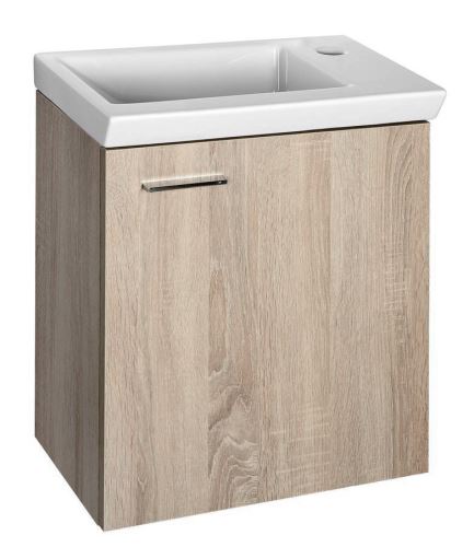 AQUALINE ZOJA/KERAMIA FRESH umyvadlová skříňka 44x50x23,5cm, dub platin (51046DP)