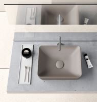 GSI SAND umyvadlo na desku 50x38 cm, tortora mat (2)