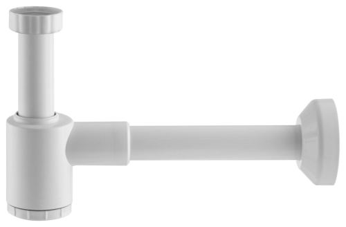 Bruckner CRONO Umyvadlový sifon 1'1/4, odpad 32 mm, bílá (151.108.0)