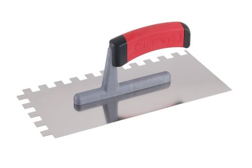 FESTA Hladítko nerez gumová rukojeť 280x130mm zub e12 (31145)