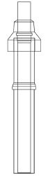 VIADRUS LIK Nástavec střešní kompletní, 1000 mm, 60/100, DPDT45 (20222)