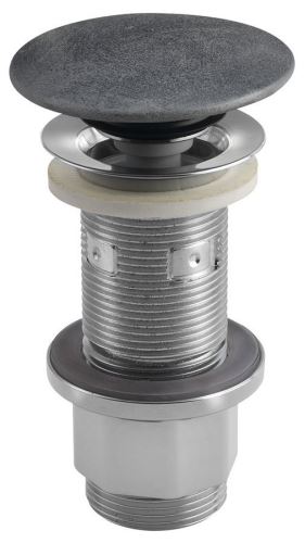SAPHO Umyvadlová výpust 5/4“, click-clack, betonová zátka, stříbrná (FG919)