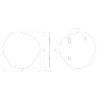 SAPHO STEN zrcadlo 80x80cm (NA285) (5)