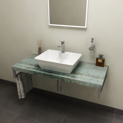 Sapho AVICE deska 70x50cm, aquamarine