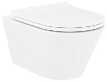 SAPHO AVVA závěsná WC mísa s bidet. sprškou, Rimless, 35,5x53 cm, bílá (100312) (1)