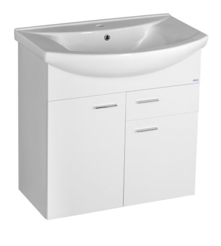AQUALINE ZOJA umyvadlová skříňka 71,5x74x34cm, bílá (51075A)