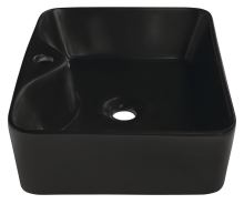 Sapho BALENA keramické umyvadlo 48x13,5x37 cm, na desku, černá mat (1)
