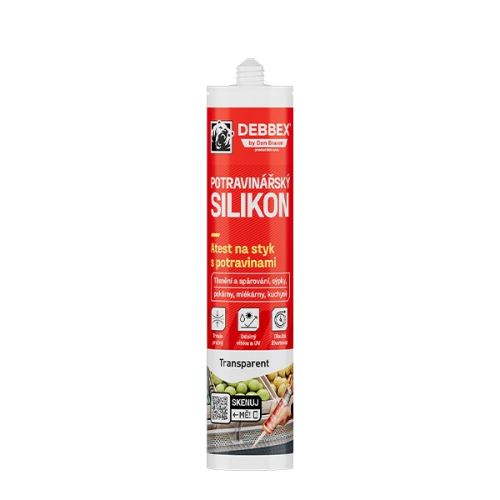 DEBBEX Potravinářský silikon kartuše 280 ml, transparentní (30816RL)