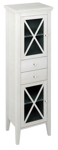 Sapho CROSS skříňka vysoká 49x170x39cm, levá, starobílá