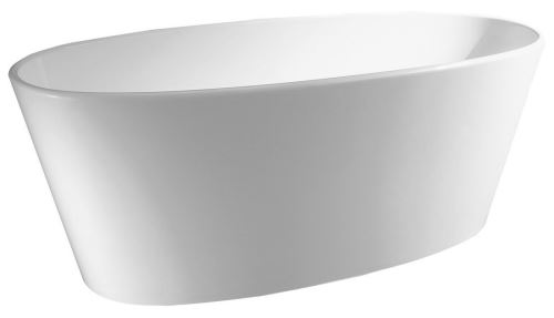 Polysan TESS volně stojící vana litý mramor 157x70x67cm, bílá