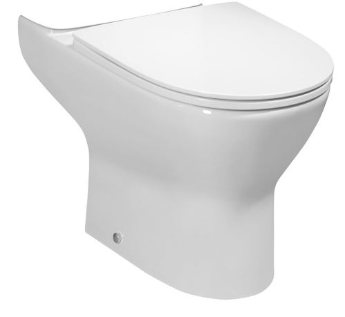 Bruckner DARIO RIMLESS WC mísa pro kombi, spodní/zadní odpad, bílá (201.401.4)