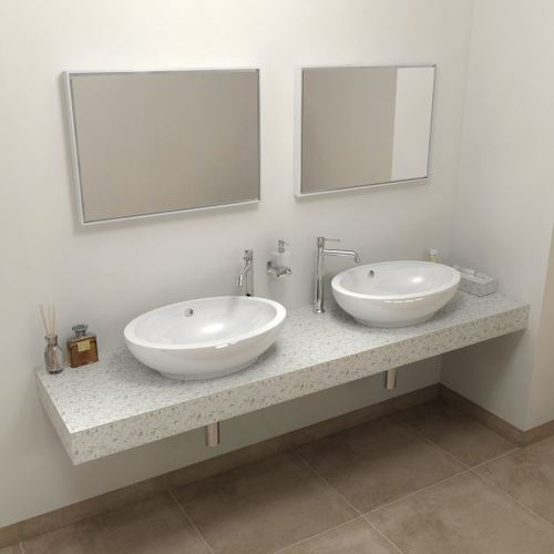 Sapho TAILOR rockstone deska 210x50 cm, provedení límce L