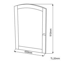 Sapho RETRO zrcadlo 650x910mm, buk (5)