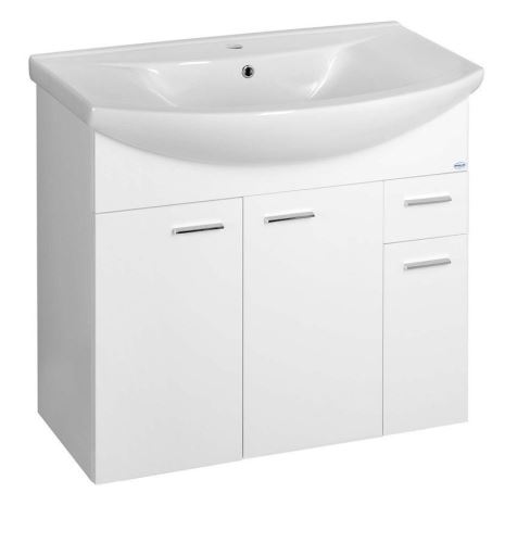 AQUALINE ZOJA umyvadlová skříňka 82,8x74x34,3cm, bílá (51083A)