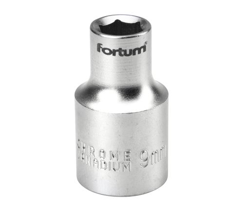 FORTUM Hlavice nástrčná 1/2", 9mm, L 38mm, 61CrV5
