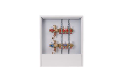 GIACOMINI Kompletní rozdělovač R553F se skříní 1" x 18 / 8 - skříň C (R553FKB28CZ)
