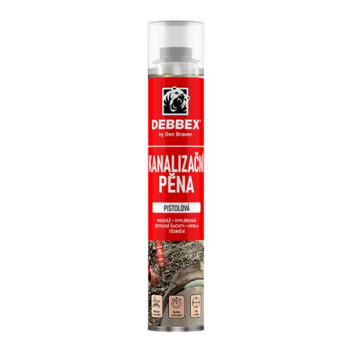 DEBBEX Kanalizační pěna – pistolová 750ml (40220KAN)