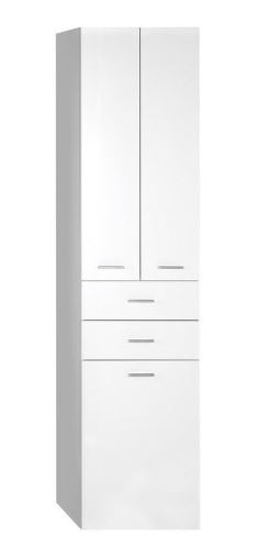 Aqualine ZOJA/KERAMIA FRESH skříňka vysoká s košem 50x184x29cm, bílá