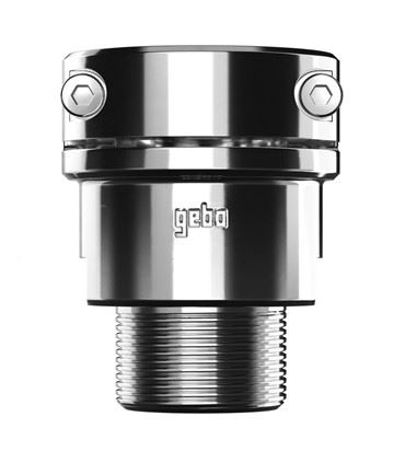 GEBO Adaptér MINIGEBO 1/2" s vnějším závitem, poniklovaná mosaz (01.304.00.01.CZ)