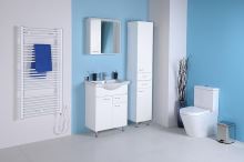 AQUALINE KERAMIA FRESH umyvadlová skříňka, 1 zásuvka, 60,6x74x33,7cm, bílá (50064A) (4)