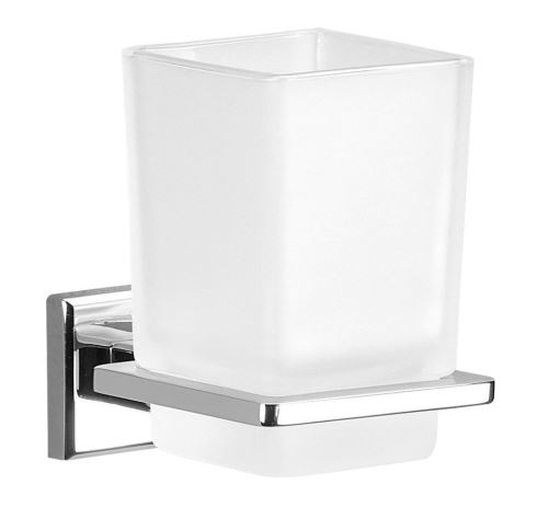 Gedy COLORADO sklenka, chrom/sklo satin
