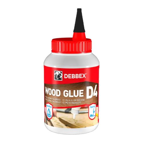 DEBBEX Polyuretanové lepidlo na dřevo D4 dóza 500 g, medově hnědá (50252FF)
