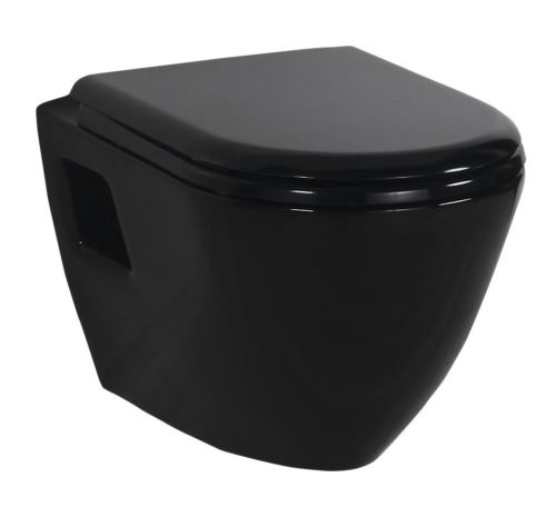 Sapho PAULA WC závěsné 35,5x50cm, černá (TP325.40100)
