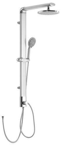 Aqualine TOUR sprchový sloup k napojení na baterii, výška 1100mm, hliník