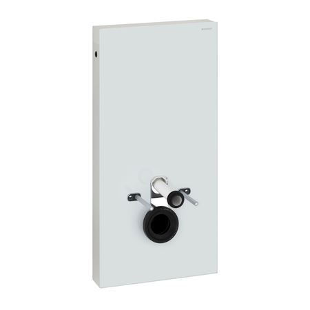 GEBERIT MONOLITH Sanitární modul pro stojící WC, přímé hrdlo, přívod vody z boku, sklo mát (131.022.SL.5)