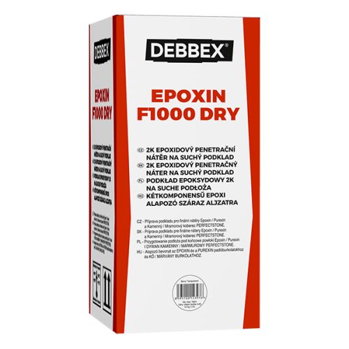 DEBBEX EPOXIN F1000 DRYplechové obaly 4,4 kg, transparentní (T6001)