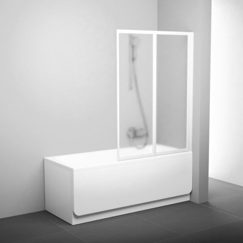 RAVAK Vanová zástěna VS2 105 White/Transparent (796M0100Z1)