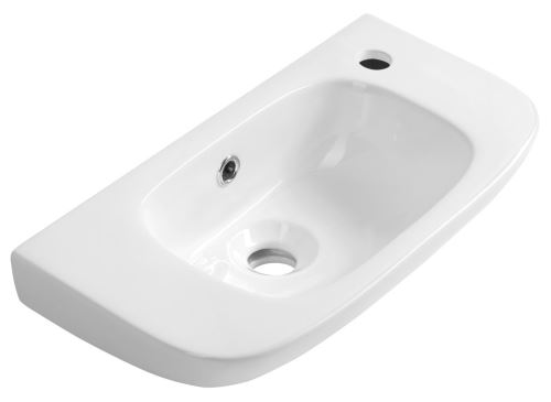AQUALINE KIA keramické umývátko 49x25cm, bílá (NP405)