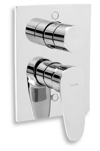 NOVASERVIS Vanová sprchová baterie s přepínačem Titania Smart chrom (98050R,0)