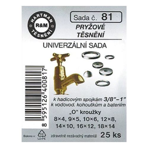 HARTMAN Sada univerzálního pryžového těsnění (0081)
