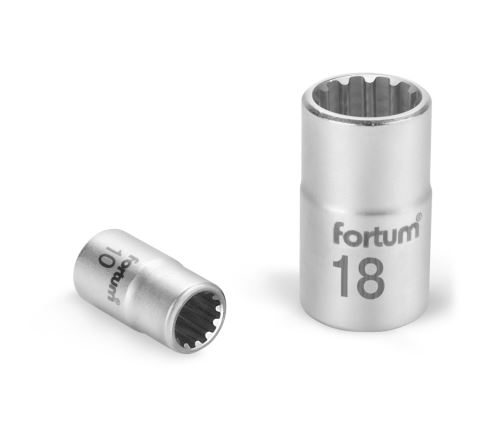 FORTUM Hlavice nástrčná Multilock 1/4", 4,5mm, L 25mm