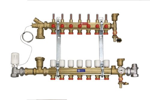 GIACOMINI Kompletní směšovací rozdělovač R557FS 1" x 18 / 10 - skříně D (R557FSY010)