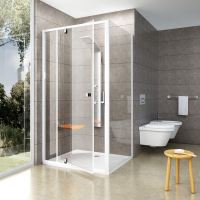 RAVAK Pevná stěna PIVOT PPS 100 bright alu+Transparent (90GA0C00Z1) (5)