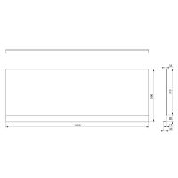 Polysan PLAIN NIKA panel 160x59cm (2)