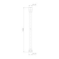SAPHO SOFTFLEX hladká sprchová plastová hadice, 150cm, zlato mat (1208-19) (1)