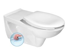 SAPHO HANDICAP závěsná WC mísa prodloužená 37,5x73cm, Rimless, bílá (K670-002) (1)