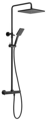 Sapho DARK teleskopický sprchový sloup s termostatickou baterií, černá