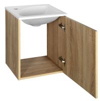 AQUALINE ZOJA/KERAMIA FRESH umyvadlová skříňka 40x50x32cm, dub platin (51048DP) (2)