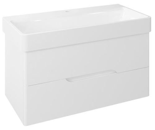 Sapho MEDIENA umyvadlová skříňka 96,5x50,5x48,5cm, bílá mat/bílá mat