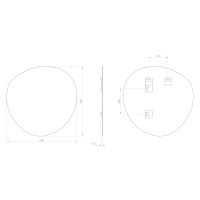 SAPHO STEN zrcadlo 60x60cm (NA265) (5)
