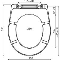 ALCADRAIN WC sedátko univerzální SOFTCLOSE, Duroplast (A604 FLOWER) (1)